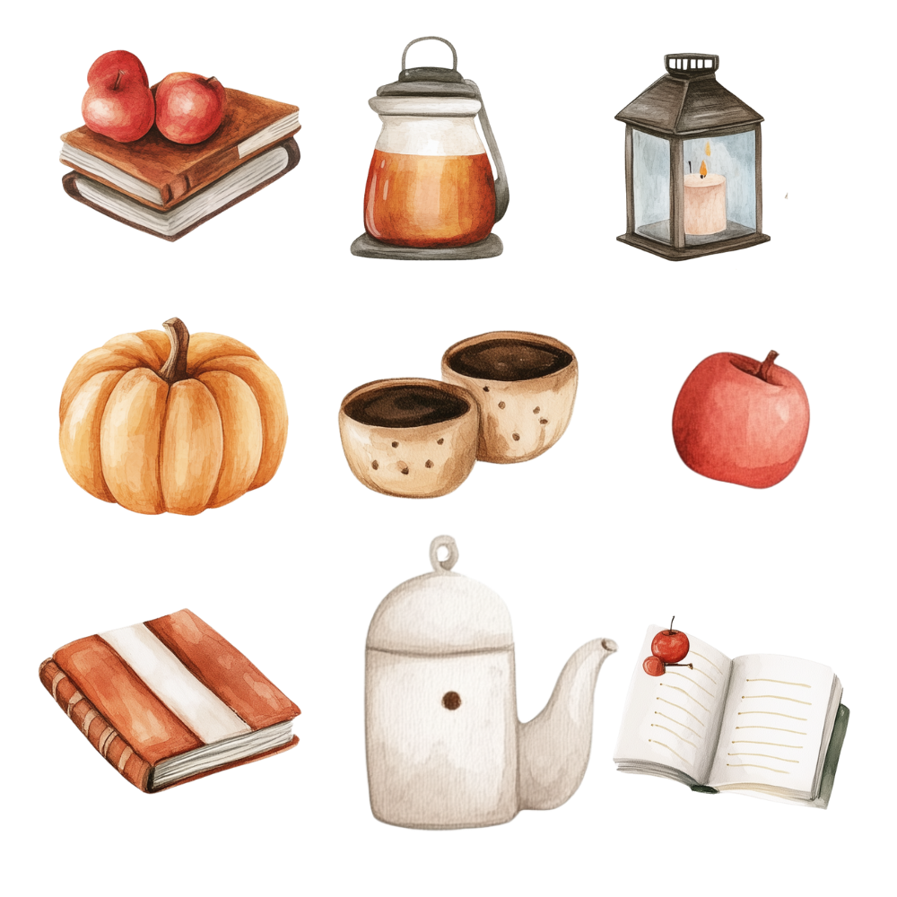 cozy fall digital downloads
autumn digital journaling stickers
cute fall stickers for planners
digital stickers for fall crafts
autumn clipart PNG set