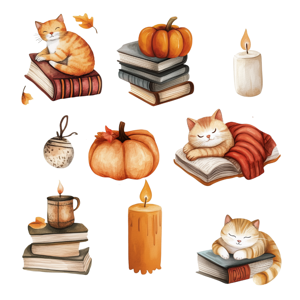 cozy fall digital downloads

autumn digital journaling stickers

cute fall stickers for planners

digital stickers for fall crafts

autumn clipart PNG set