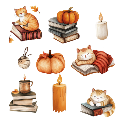 cozy fall digital downloads

autumn digital journaling stickers

cute fall stickers for planners

digital stickers for fall crafts

autumn clipart PNG set