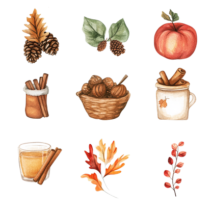 cozy autumn digital stickers

fall aesthetic stickers

autumn leaves stickers digital download

pumpkin spice digital stickers

fall stickers for digital planners

autumn scrapbooking stickers

printable fall stickers